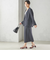 〈手洗い可能〉Asami 麻調合繊 ウエスト リブ タイト スカート