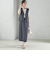〈手洗い可能〉Asami 麻調合繊 ウエスト リブ タイト スカート