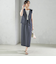 〈手洗い可能〉Asami 麻調合繊 ウエスト リブ タイト スカート
