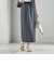〈手洗い可能〉Asami 麻調合繊 ウエスト リブ タイト スカート