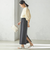 〈手洗い可能〉Asami 麻調合繊 ウエスト リブ タイト スカート