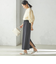 〈手洗い可能〉Asami 麻調合繊 ウエスト リブ タイト スカート