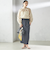〈手洗い可能〉Asami 麻調合繊 ウエスト リブ タイト スカート