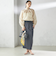 〈手洗い可能〉Asami 麻調合繊 ウエスト リブ タイト スカート
