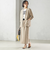 〈手洗い可能〉Asami 麻調合繊 ウエスト リブ タイト スカート