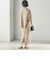 〈手洗い可能〉Asami 麻調合繊 ウエスト リブ タイト スカート