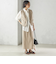 〈手洗い可能〉Asami 麻調合繊 ウエスト リブ タイト スカート