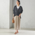 〈手洗い可能〉Asami 麻調合繊 ウエスト リブ タイト スカート
