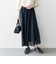 SHIPS any:〈手洗い可能〉メッシュ サーキュラー スカート