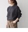 《一部追加予約》〈手洗い可能〉ジャカード バンピー クルーネック プルオーバー
