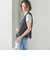 〈手洗い可能〉Asami 麻調合繊 ショート ジレ