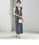 〈手洗い可能〉Asami 麻調合繊 ショート ジレ