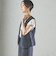〈手洗い可能〉Asami 麻調合繊 ショート ジレ