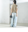 〈手洗い可能〉Asami 麻調合繊 ショート ジレ