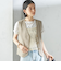 〈手洗い可能〉Asami 麻調合繊 ショート ジレ