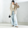 〈手洗い可能〉Asami 麻調合繊 ショート ジレ