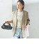 〈手洗い可能〉Asami 麻調合繊 ショート ジレ