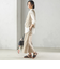 〈手洗い可能〉Asami 麻調合繊 ショート ジレ