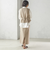 〈手洗い可能〉Asami 麻調合繊 ショート ジレ
