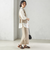 〈手洗い可能〉Asami 麻調合繊 ショート ジレ