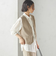 〈手洗い可能〉Asami 麻調合繊 ショート ジレ