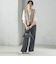 〈手洗い可能〉Asami 麻調合繊 ショート ジレ