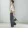 〈手洗い可能〉Asami 麻調合繊 ショート ジレ