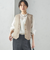 〈手洗い可能〉Asami 麻調合繊 ショート ジレ