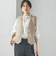 〈手洗い可能〉Asami 麻調合繊 ショート ジレ