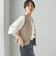 〈手洗い可能〉Asami 麻調合繊 ショート ジレ