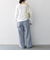 SHIPS any:〈洗濯機可能〉ヒッコリー ベルト ワイド パンツ