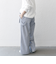 SHIPS any:〈洗濯機可能〉ヒッコリー ベルト ワイド パンツ