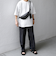 SHIPS any: スプリット レザー ボディバッグ (カードケース付き) 25SS