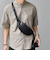 SHIPS any: スプリット レザー ボディバッグ (カードケース付き) 25SS