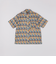 SHIPS: メッシュ プリント レギュラーカラー ショートスリーブ シャツ
