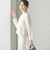 kaene:〈洗濯機可能〉フリル ペプラム ロング スリーブ ブラウス