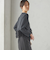 kaene:〈洗濯機可能〉フリル ペプラム ロング スリーブ ブラウス