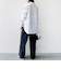 【WEB限定】〈洗濯機可能〉アシンメトリー ストライプ シャツ