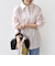 【WEB限定】〈洗濯機可能〉アシンメトリー ストライプ シャツ