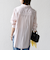【WEB限定】〈洗濯機可能〉アシンメトリー ストライプ シャツ