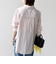 【WEB限定】〈洗濯機可能〉アシンメトリー ストライプ シャツ