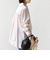 【WEB限定】〈洗濯機可能〉アシンメトリー ストライプ シャツ