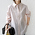 【WEB限定】〈洗濯機可能〉アシンメトリー ストライプ シャツ