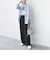 【WEB限定】〈洗濯機可能〉アシンメトリー ストライプ シャツ
