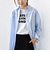 【WEB限定】〈洗濯機可能〉アシンメトリー ストライプ シャツ