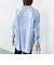 【WEB限定】〈洗濯機可能〉アシンメトリー ストライプ シャツ