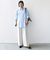 【WEB限定】〈洗濯機可能〉アシンメトリー ストライプ シャツ