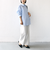 【WEB限定】〈洗濯機可能〉アシンメトリー ストライプ シャツ