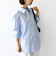 【WEB限定】〈洗濯機可能〉アシンメトリー ストライプ シャツ