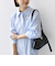 【WEB限定】〈洗濯機可能〉アシンメトリー ストライプ シャツ